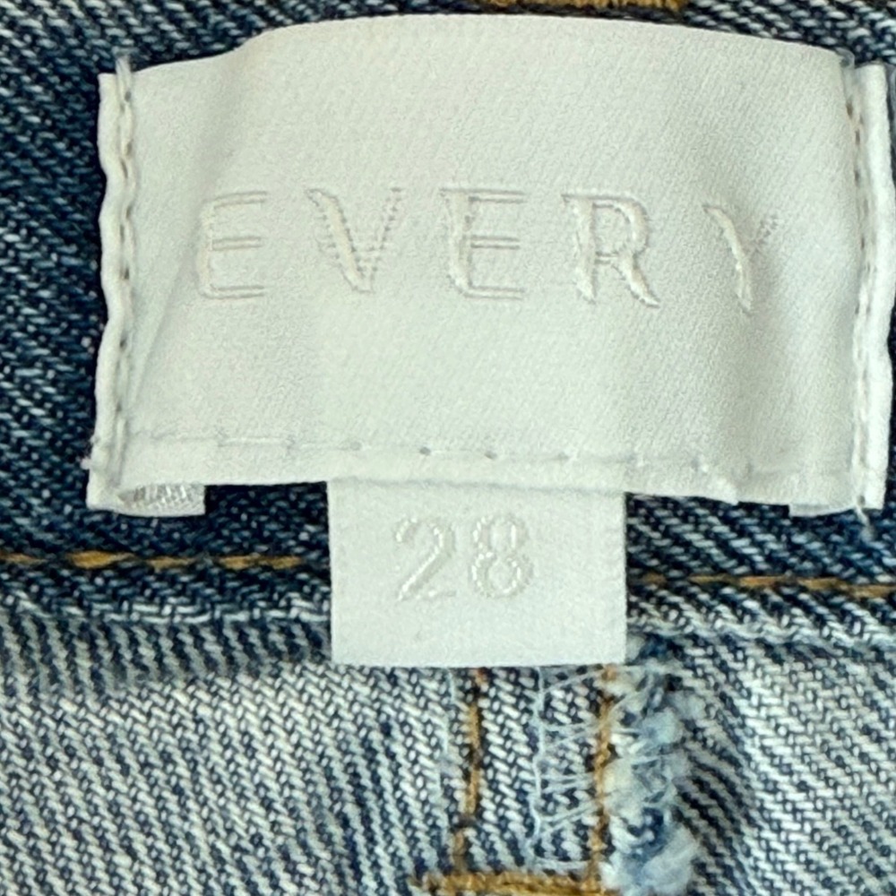 EVERY High Waisted Denim Shorts Button Fly Raw Frayed Hem Festival Indie 28 - Picture 7 of 11